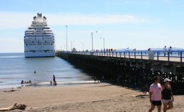 The Island Princess docked in Puntarenas, Costa Rica