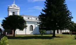 Beautiful church off the town square in Esparza, Costa Rica