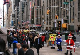 Disney characters on Sixth Avenue