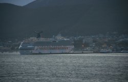 Carnival Splendor docked in Ushuaia, Argentina