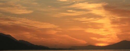 Sunrise in Ushuaia, Argentina