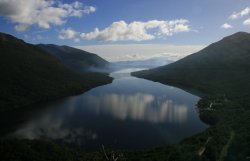 Hidden Lake in the Andes Mountains of southern Argentina