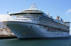 Star Princess docked in the Ushuaia, Argentina harbour