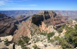 View from the top of Angel's Window along North Rim of Grand Canyon