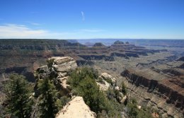 Bright Angel Point along North Rim of the Grand Canyon