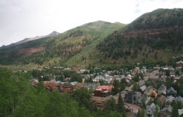 Telluride, Colorado as seen from the gondola