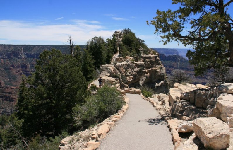 Bright Angel Point along North Rim of the Grand Canyon