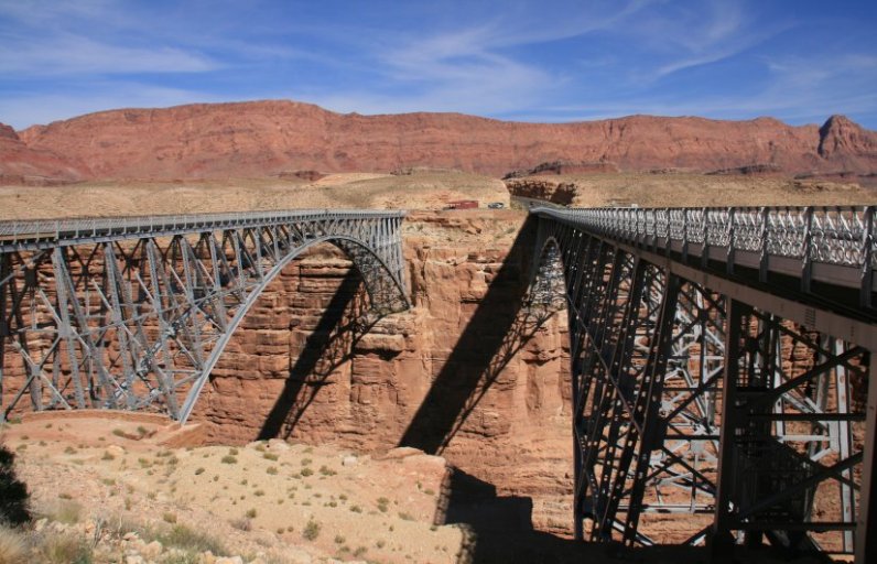 Navajo Bridge crossing Marble Canyon