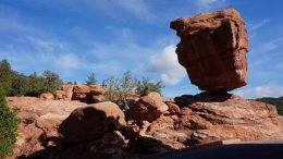 Balanced Rock at the Garden of the Gods in Colorado Springs